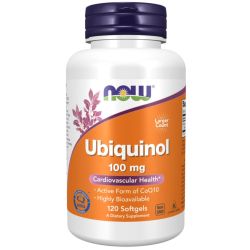 NOW Foods Ubiquinol 100mg Softgels 120