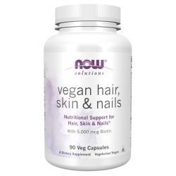 NOW Foods Vegan Hair Skin & Nails Capsules 90