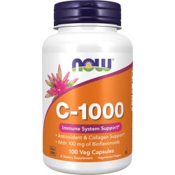 NOW Foods Vitamin C-1000 with 100mg Bioflavonoids Capsules 100