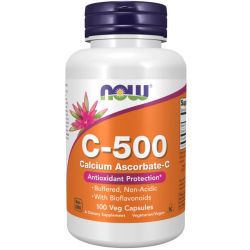 NOW Foods Vitamin C-500 Calcium Ascorbate-C Capsules 100