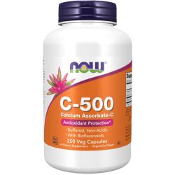 NOW Foods Vitamin C-500 Calcium Ascorbate-C Capsules 250