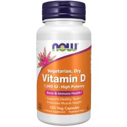 NOW Foods Vitamin D 1000iu Vegetarian - Dry Capsules 120