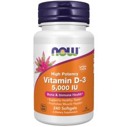 NOW Foods Vitamin D-3 5000iu Softgels 240