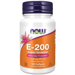 NOW Foods Vitamin E-200 Natural Softgels 100
