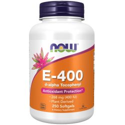 NOW Foods Vitamin E-400 Natural Softgels 250