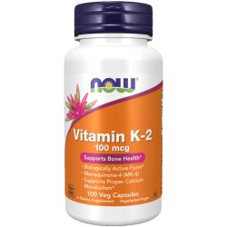 NOW Foods Vitamin K-2 100mcg Capsules 100