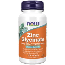 NOW Foods Zinc Glycinate Softgels 120
