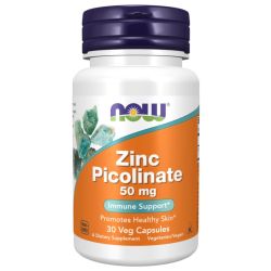 NOW Foods Zinc Picolinate 50mg Capsules 30