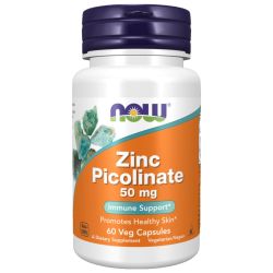 NOW Foods Zinc Picolinate 50mg Capsules 60