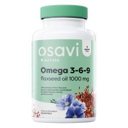 Osavi Omega 3-6-9 Flaxseed Oil 1000mg Softgels 60