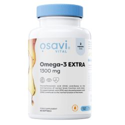 Osavi Omega-3 Extra Molecularly Distilled 1300mg (Lemon) Softgels 60