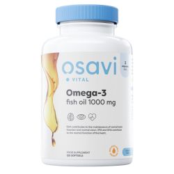 Osavi Omega-3 Fish Oil Molecularly Distilled 1000mg (Lemon) Softgels 120