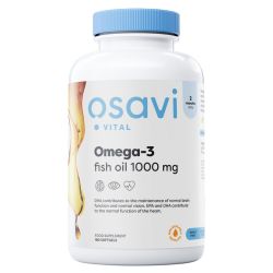 Osavi Omega-3 Fish Oil Molecularly Distilled 1000mg (Lemon) Softgels 180