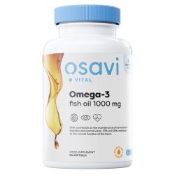 Osavi Omega-3 Fish Oil Molecularly Distilled 1000mg (Lemon) Softgels 60