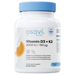 Osavi Vitamin D3 + K2 4000iu + 150mcg Softgels 60