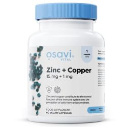 Osavi Zinc + Copper 15mg + 1mg Capsules 60