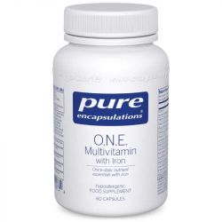 Pure Encapsulations O.N.E. Multivitamin with Iron Capsules 60