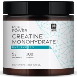 Pure Power Creatine Monohydrate Powder Unflavored 500g