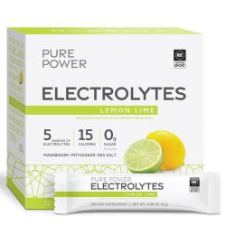 Pure Power Electrolytes Lemon Lime Packs 30