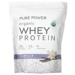 Pure Power Organic Whey Protein Vanilla 570g