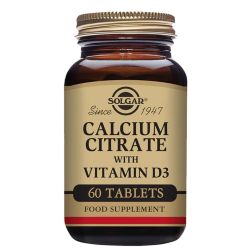 Solgar Calcium Citrate with Vitamin D Tabs 60