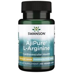 Swanson AjiPure L-Arginine 500mg Capsules 60
