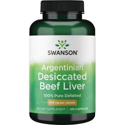 Swanson Argentinian Desiccated Beef Liver 500mg Capsules 120