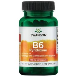 Swanson B6 Pyridoxine 100mg Capsules 100