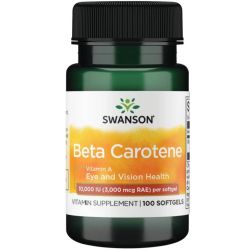 Swanson Beta-Carotene (Vitamin A) 10000iu Softgels 100