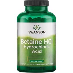 Swanson Betaine HCl Hydrochloric Acid Capsules 250