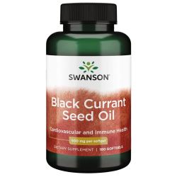 Swanson Black Currant Seed Oil 500mg Softgels 180
