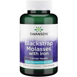 Swanson Blackstrap Molasses with Iron 29mg Capsules 120