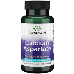 Swanson Calcium Aspartate 200mg Elemental Calcium Capsules 60