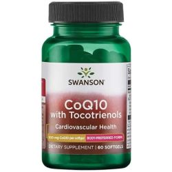 Swanson CoQ-10 100 mg (with 10mg Tocotrienols) Softgels 60