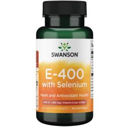 Swanson E with Selenium 400iu Softgels 90