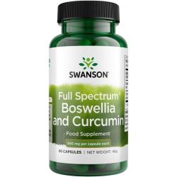 Swanson Full Spectrum Boswellia and Curcumin 300mg Capsules 60