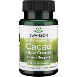 Swanson Full Spectrum Cacao (Raw Cocoa) 400mg Capsules 60
