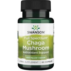 Swanson Full Spectrum Chaga Mushroom 400mg Capsules 60
