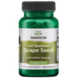 Swanson Full Spectrum Grape Seed 380mg Capsules 100