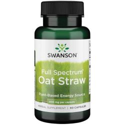 Swanson Full Spectrum Oat Straw 400mg Capsules 60