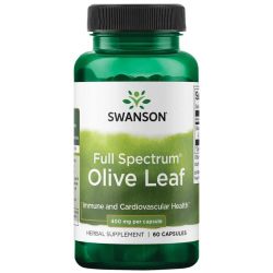 Swanson Full Spectrum Olive Leaf 400mg Capsules 60