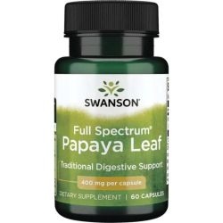 Swanson Full Spectrum Papaya Leaf 400mg Capsules 60