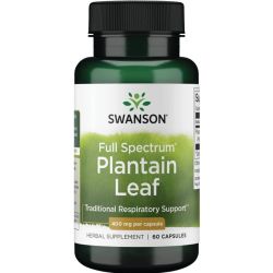 Swanson Full Spectrum Plantain Leaf 400mg Capsules 60