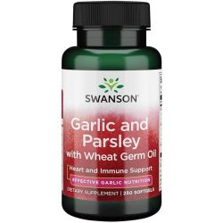 Swanson Garlic and Parsley with Wheat Germ Oil Softgels 250