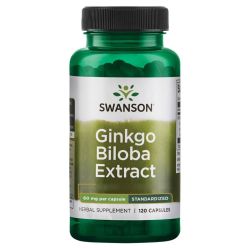 Swanson Ginkgo Biloba Extract 60mg Capsules 120
