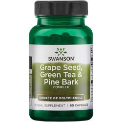 Swanson Grape Seed Green Tea & Pine Bark Complex Capsules 60