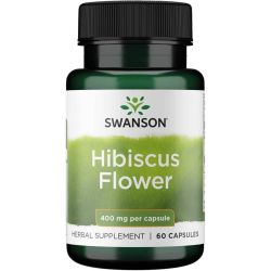 Swanson Hibiscus Flower 400mg Capsules 60