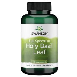 Swanson Holy Basil Leaf 400mg Capsules 120