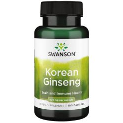 Swanson Korean Ginseng 500mg Capsules 100