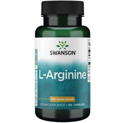 Swanson L-Arginine 500mg Capsules 100